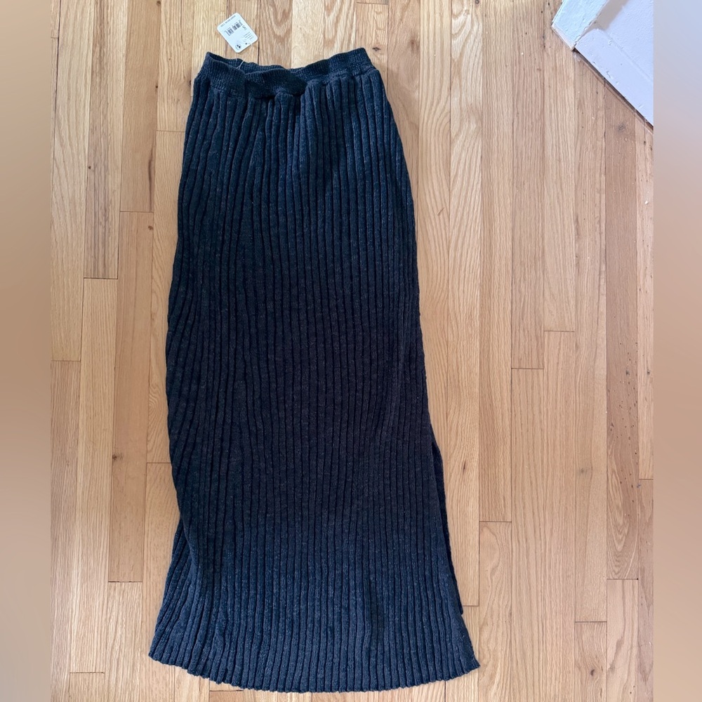 Free people ribbed knit skirt size small